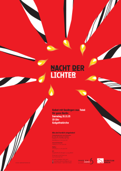 Info Poster Nacht der Lichter 2015