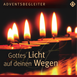 Gottes Licht auf deinen Wegen