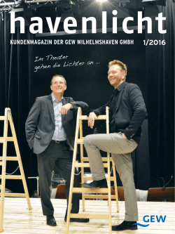 Im Theater gehen die Lichter an &hellip;