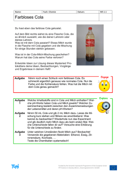 Farbloses Cola