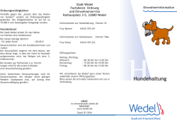 Hundehaltung - Stadt Wedel