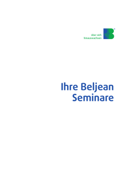 Image-Brosch&uuml;re - Beljean Seminare AG
