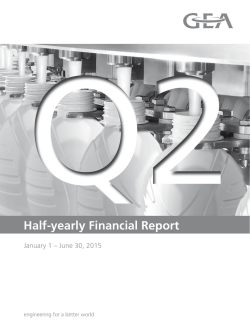 Half-yearly Financial Report