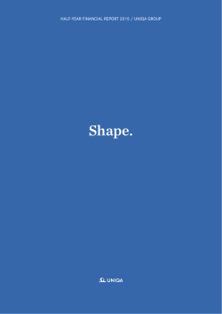Half-Year Financial Report 2015