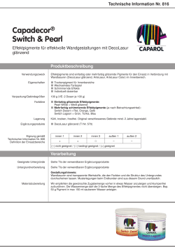 Capadecor® Switch & Pearl