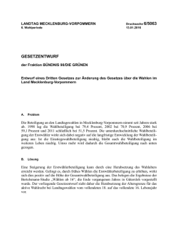 Drucksache 6/5063 - Landtag Mecklenburg Vorpommern