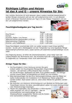 GSW-Infodokument zum richtigen L&uuml;ften und Heizen