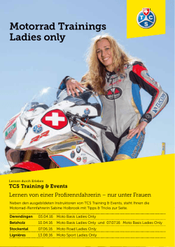 Motorrad Trainings Ladies only