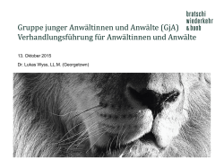 Gruppe junger Anw&auml;ltinnen und Anw&auml;lte (GjA