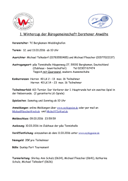Ausschreibung