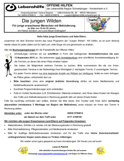 Die jungen Wilden - Lebenshilfe Schwetzingen