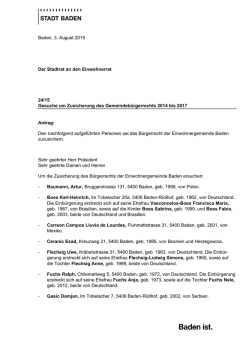 Einbuergerungen