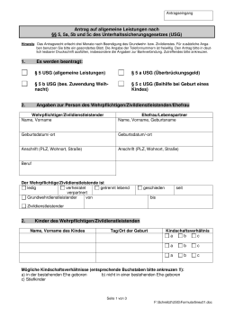 Antrag auf allgemeine Leistungen - Landkreis Limburg