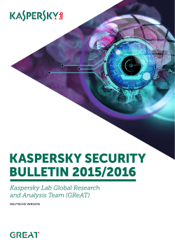 kaspersky security bulletin 2015/2016