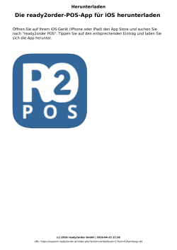 Die ready2order-POS-App für iOS herunterladen