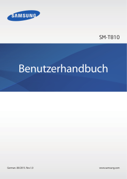 Handbuch Samsung Galaxy TAB S2 9.7 Wi-Fi - M-net