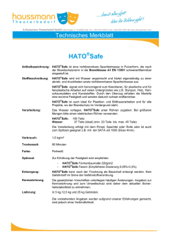 HATO Safe - bei A. Haussmann Theaterbedarf