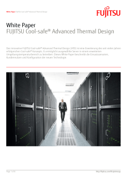 FUJITSU Cool-safe® Advanced Thermal Design