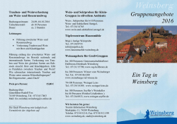 Gruppenangebote 2016