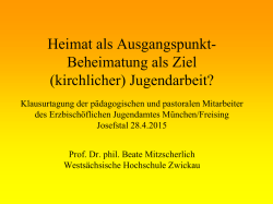 Hauptvortrag Prof. Mitzscherlich