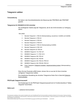Telegramm w&auml;hlen - Siemens Industry Online Support