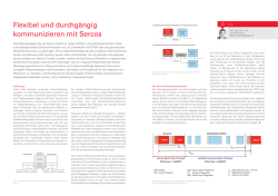 Flexibel und durchgängig kommunizieren mit Sercos