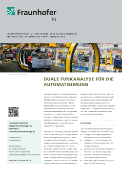Duale Funkanalyse f&uuml;r die Automatisierung