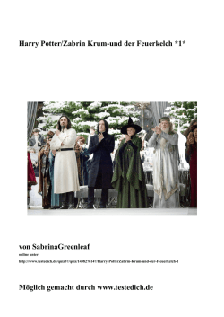 Harry Potter/Zabrin Krum-und der Feuerkelch *1* von