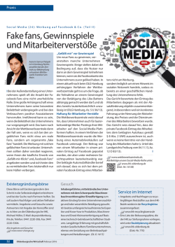 (Teil II): Fake fans, Gewinnspiele und Mitarbeiterverstöße Magazin