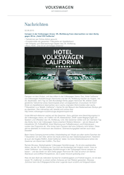 02.09.2015 Campen in der Volkswagen Arena: VfL Wolfsburg