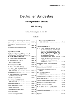 Plenarprotokoll 18/112 - DIP des Bundestages