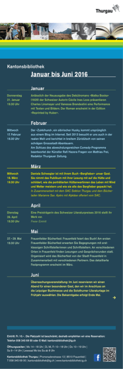 Januar bis Juni 2016