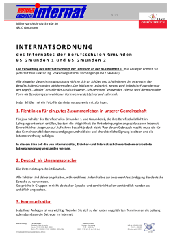 Internatsordnung - Berufsschule Gmunden 1