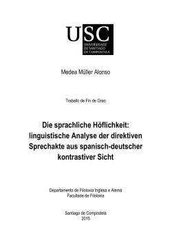 Die sprachliche H&ouml;flichkeit: linguistische Analyse der direktiven