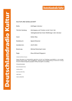 PDF-Dokument - Deutschlandradio Kultur
