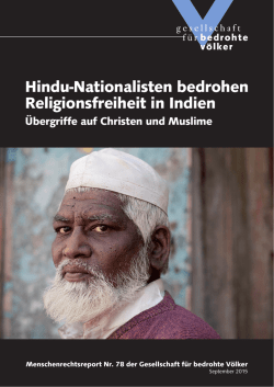 Hindu-Nationalisten bedrohen Religionsfreiheit in Indien