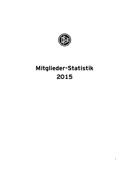 Mitglieder-Statistik 2015
