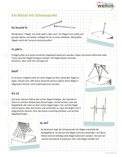 Ein R&auml;tsel mit Schwerpunkt - Forscherbande