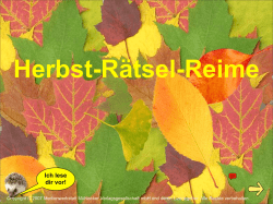 Herbst-Rätsel-Reime