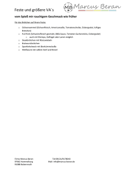 Feste und gr&ouml;&szlig;ere VA&acute;s