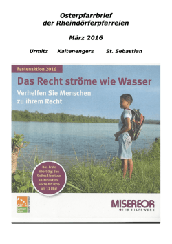 März - Pfarreiengemeinschaft Mülheim