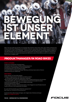produktmanager/in road bikes - Focus