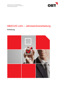 ABACUS Lohn – Jahresendverarbeitung