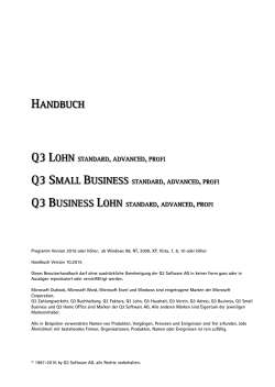 Q3 Lohn Handbuch