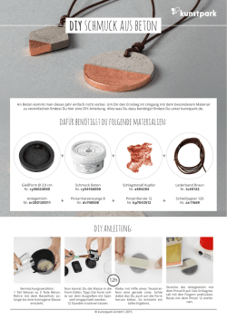 diy schmuck aus beton