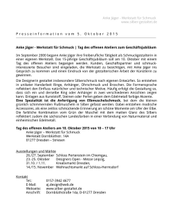 Anke J&auml;ger - Werkstatt f&uuml;r Schmuck www.silber