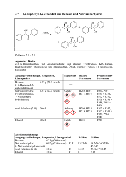 3.7 1,2-Diphenyl-1,2-ethandiol aus Benzoin und Natriumborhydrid