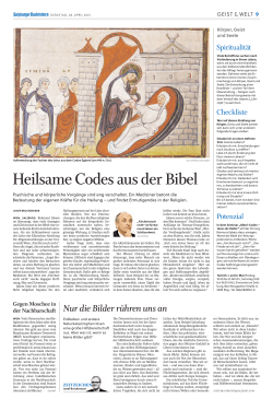 Heilsame Bibelcodes – Salzburger Nachrichten 2015