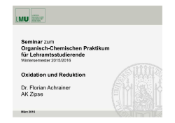 Oxidation und Reduktion
