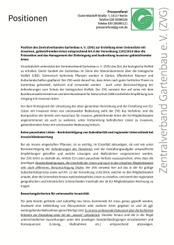 Positionspapier als PDF-Datei - Zentralverband Gartenbau e.V.